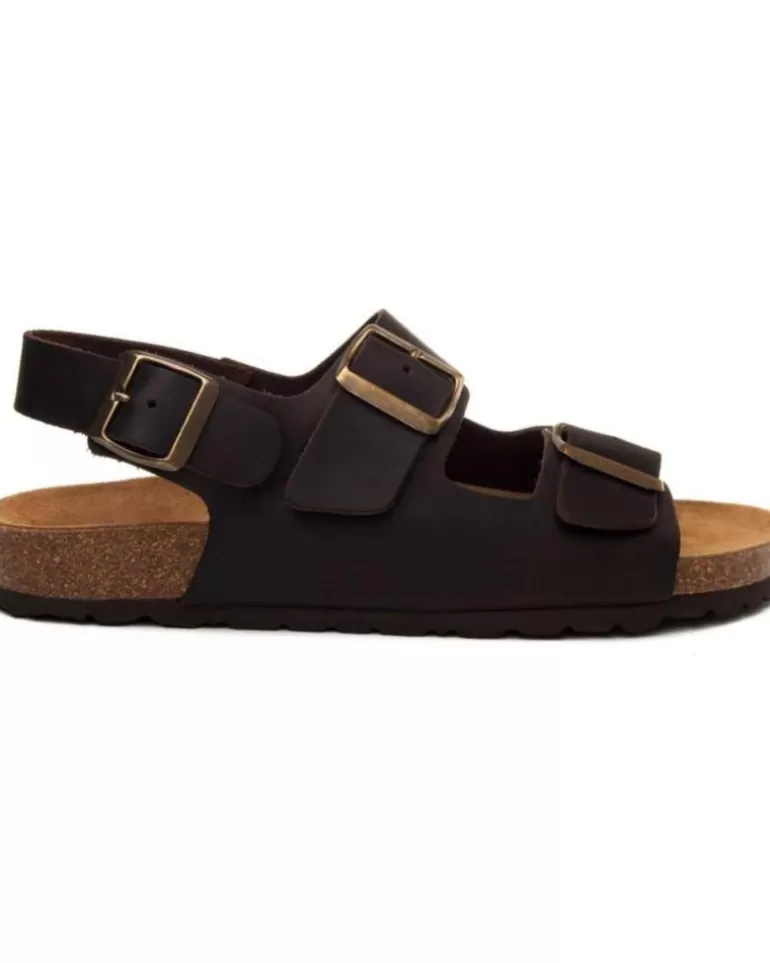 PURAPIEL Sandalias De Hombre Biosalud3M22 Brown Hot