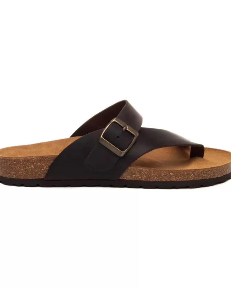 PURAPIEL Sandalias De Hombre Biosalud4M22 Brown Shop