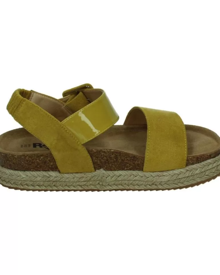 REFRESH Sandalias De Mujer 69647 Amarillo Flash Sale