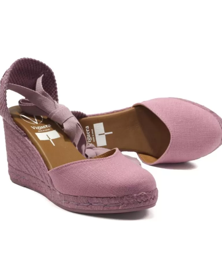 VIGUERA Sandalias De Mujer Alpargata Mujer 1939 Modelo 1 939 Violeta Shop
