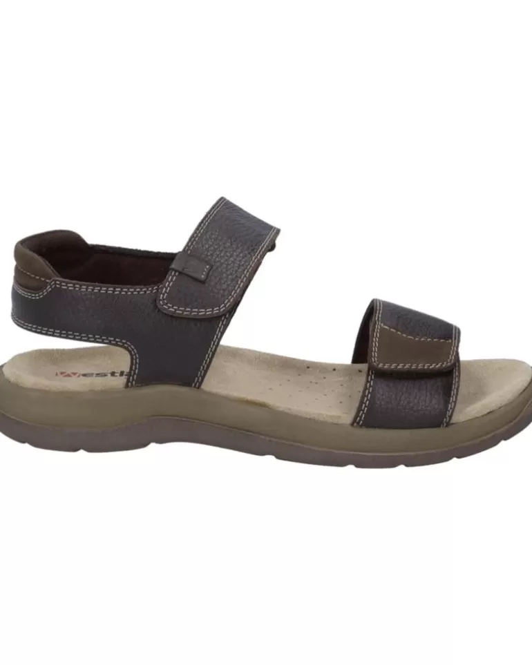WESTLAND Sandalias De Hombre Alsace-02 Piel Marron Flash Sale