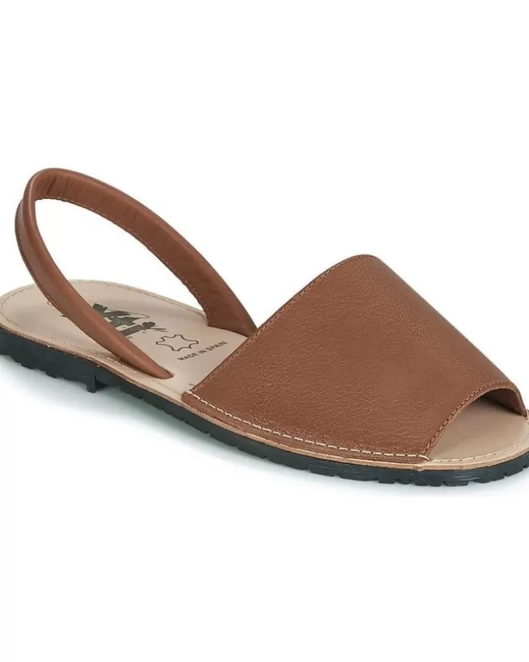 XTI Sandalias De Mujer Menorquina Piel Marron Best Sale