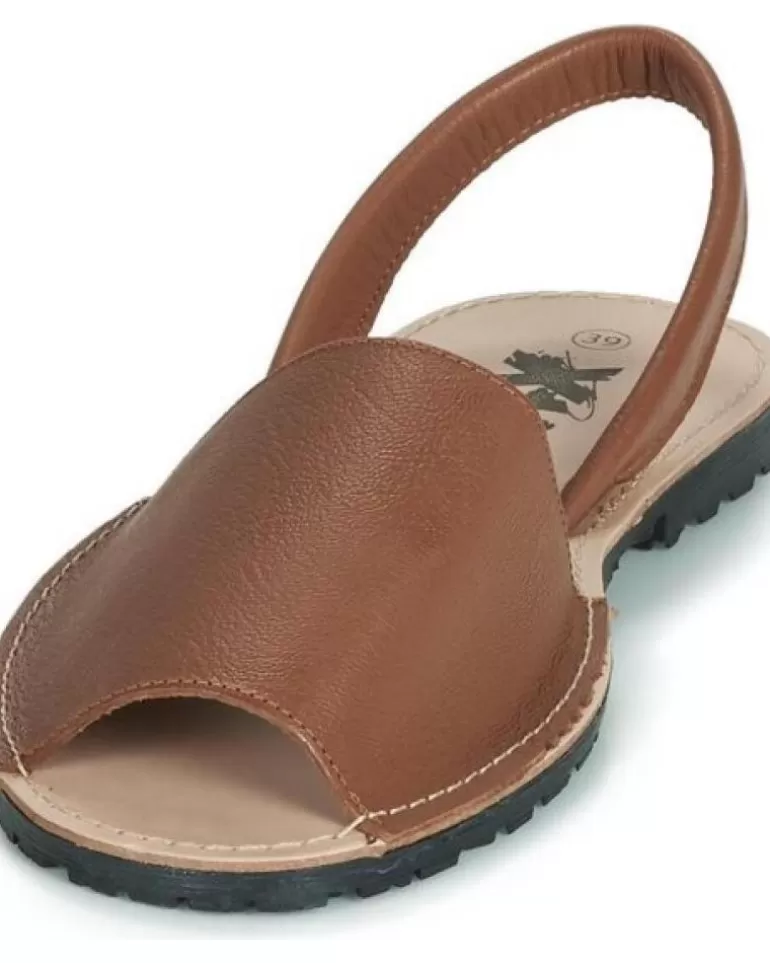 XTI Sandalias De Mujer Menorquina Piel Marron Best Sale