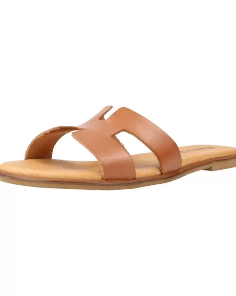 YELLOW Sandalias De Mujer Hellow Marron Discount