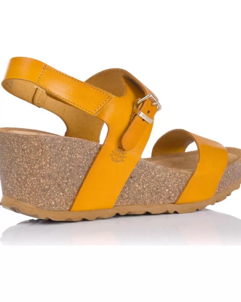 YOKONO Sandalias De Mujer Sandalias Bio Mora 009 Mostaza Beige Clearance