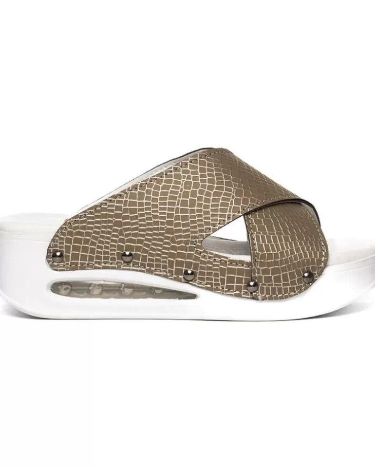 ZUEKOOS Sandalias De Mujer Zueco Venezzia Opened Airmax Ocre Clearance