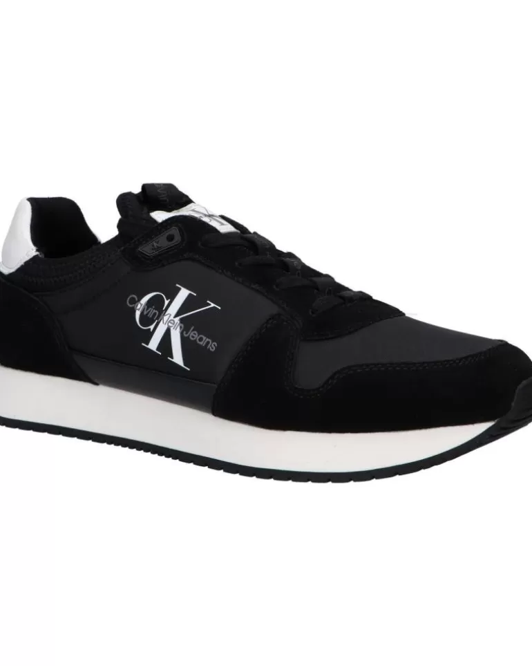CALVIN KLEIN Zapatillas Deporte De Hombre Ym0Ym00553 Sock Laceup 0Gq Black-Bright White Best Sale