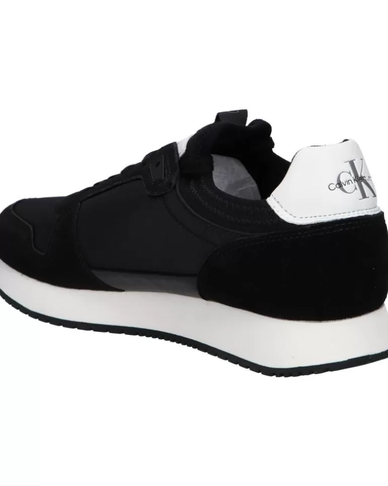 CALVIN KLEIN Zapatillas Deporte De Hombre Ym0Ym00553 Sock Laceup 0Gq Black-Bright White Best Sale