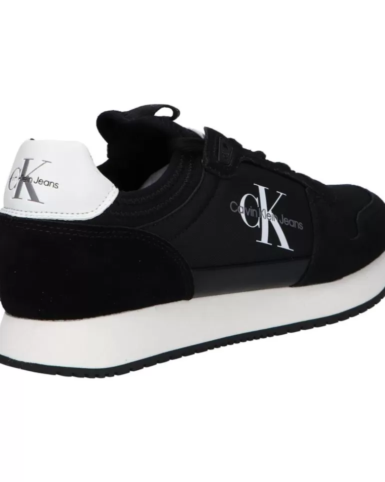 CALVIN KLEIN Zapatillas Deporte De Hombre Ym0Ym00553 Sock Laceup 0Gq Black-Bright White Best Sale