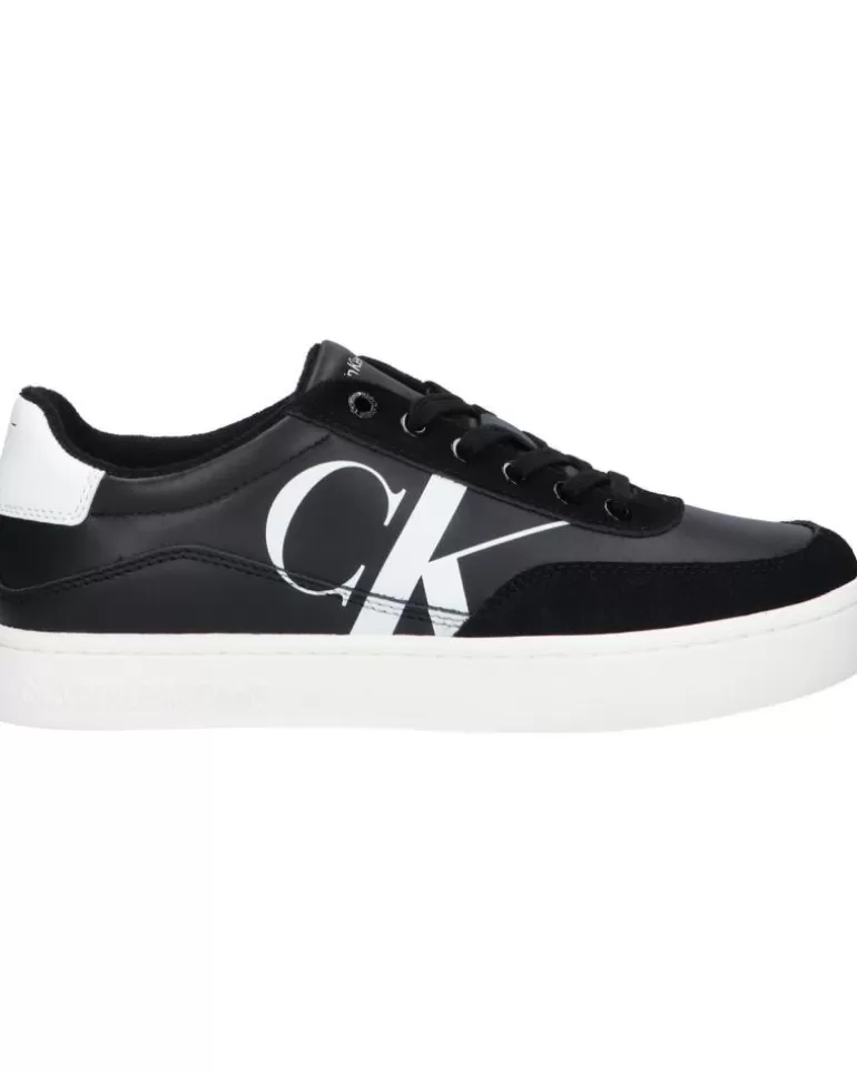 CALVIN KLEIN Zapatillas Deporte De Hombre Ym0Ym00713 Classic Cupsole Beh Black-Bright White Clearance