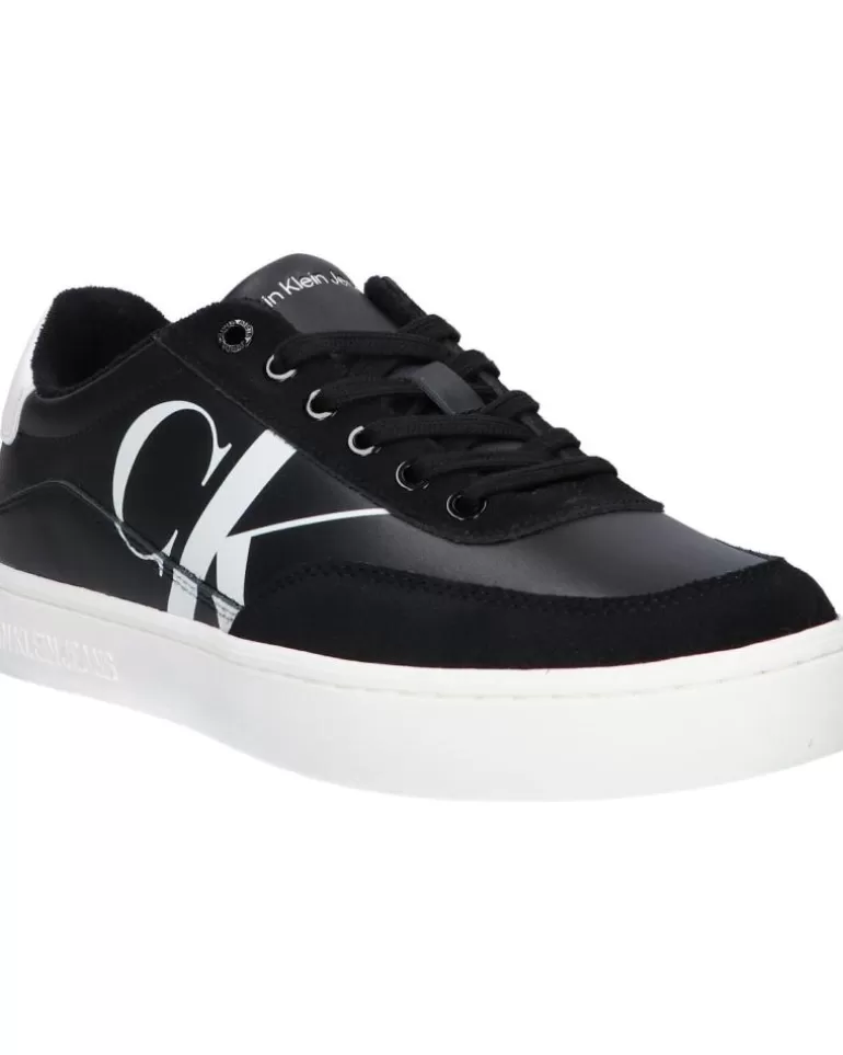 CALVIN KLEIN Zapatillas Deporte De Hombre Ym0Ym00713 Classic Cupsole Beh Black-Bright White Clearance