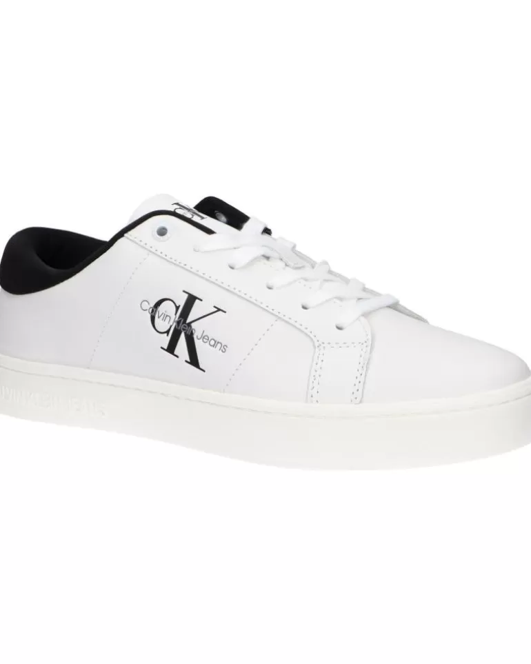 CALVIN KLEIN Zapatillas Deporte De Hombre Ym0Ym00864 Classic Cupsole 01W Bright White-Black Discount