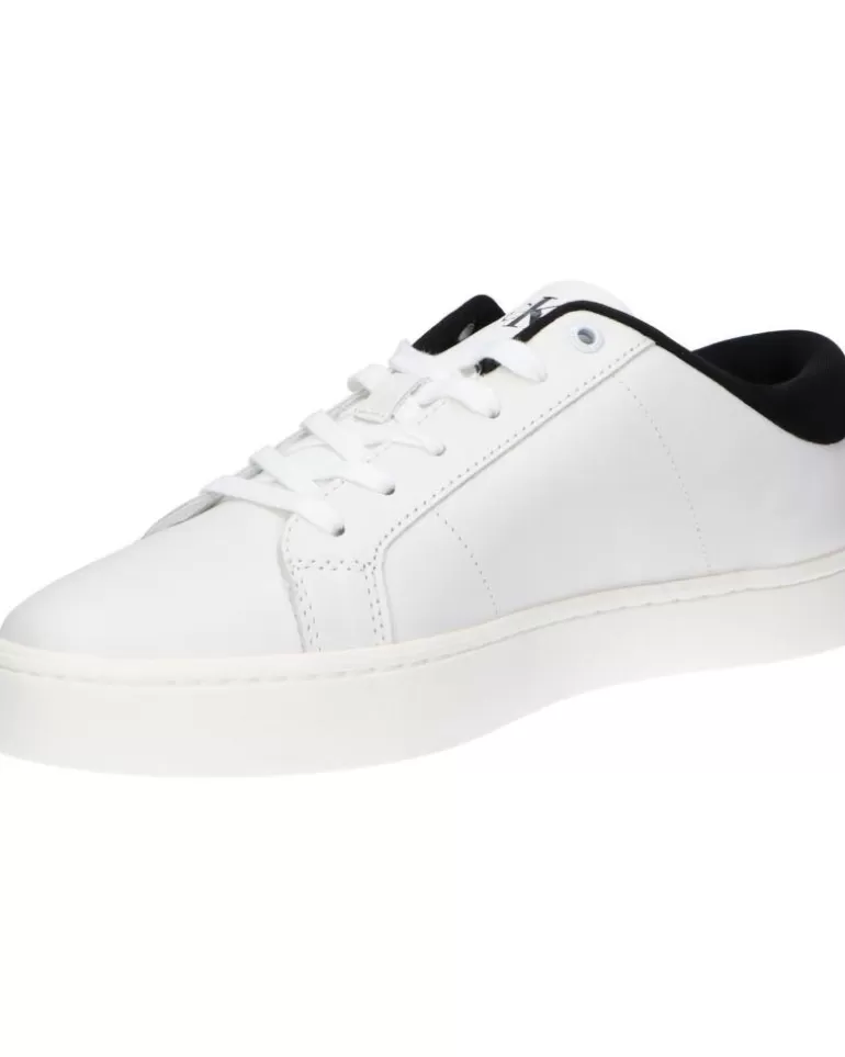 CALVIN KLEIN Zapatillas Deporte De Hombre Ym0Ym00864 Classic Cupsole 01W Bright White-Black Discount