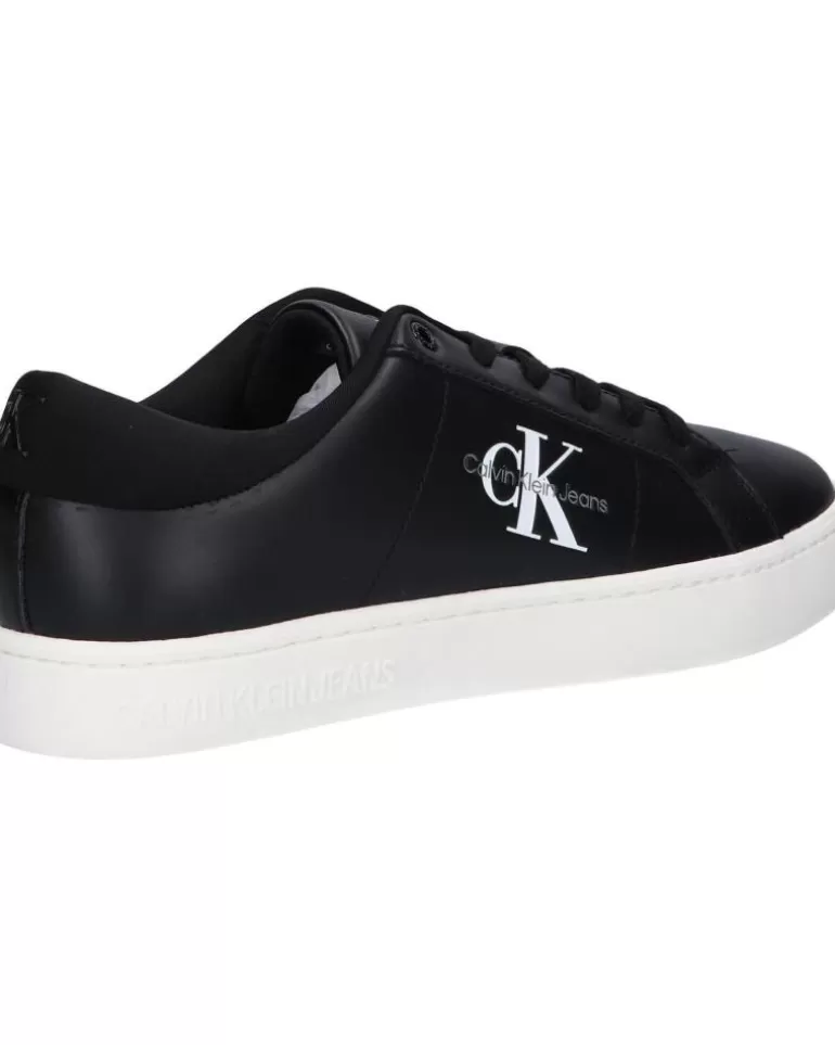 CALVIN KLEIN Zapatillas Deporte De Hombre Ym0Ym00864 Classic Cupsole 0Gm Black-Bright White Cheap