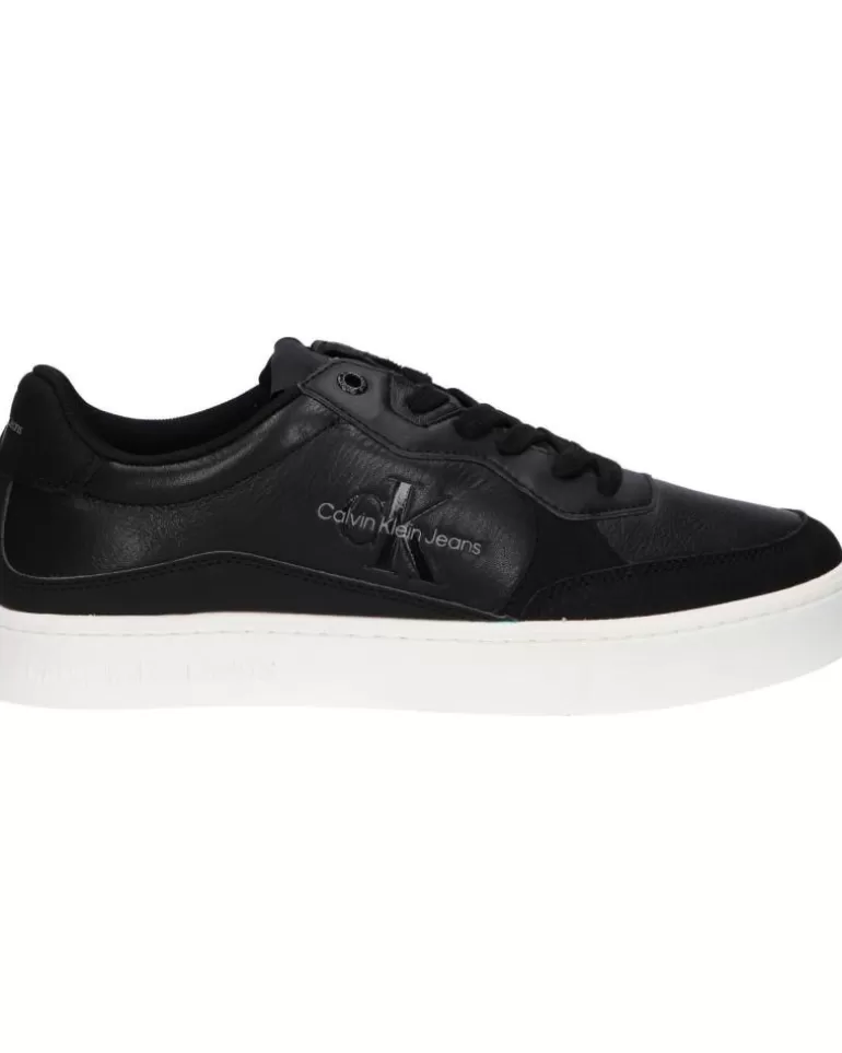 CALVIN KLEIN Zapatillas Deporte De Hombre Ym0Ym00885 Classic Cupsole 0Gm Black-Bright White Fashion