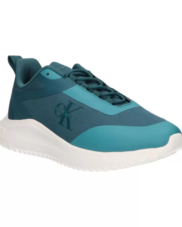 CALVIN KLEIN Zapatillas Deporte De Hombre Ym0Ym00968 Eva Runner Low Lace 0G2 Deep Teal-Creamy White Online