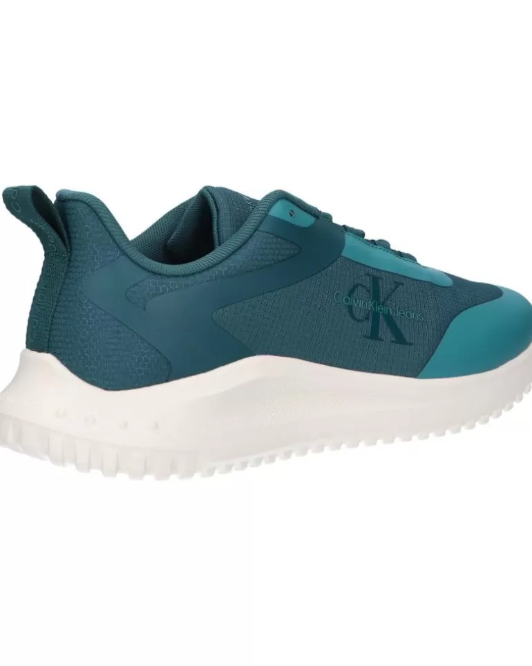 CALVIN KLEIN Zapatillas Deporte De Hombre Ym0Ym00968 Eva Runner Low Lace 0G2 Deep Teal-Creamy White Online