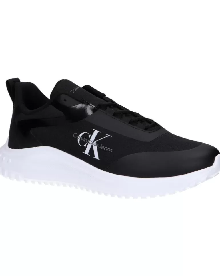 CALVIN KLEIN Zapatillas Deporte De Hombre Ym0Ym00968 Eva Runner Low Lace 0Gm Black-Bright White Cheap