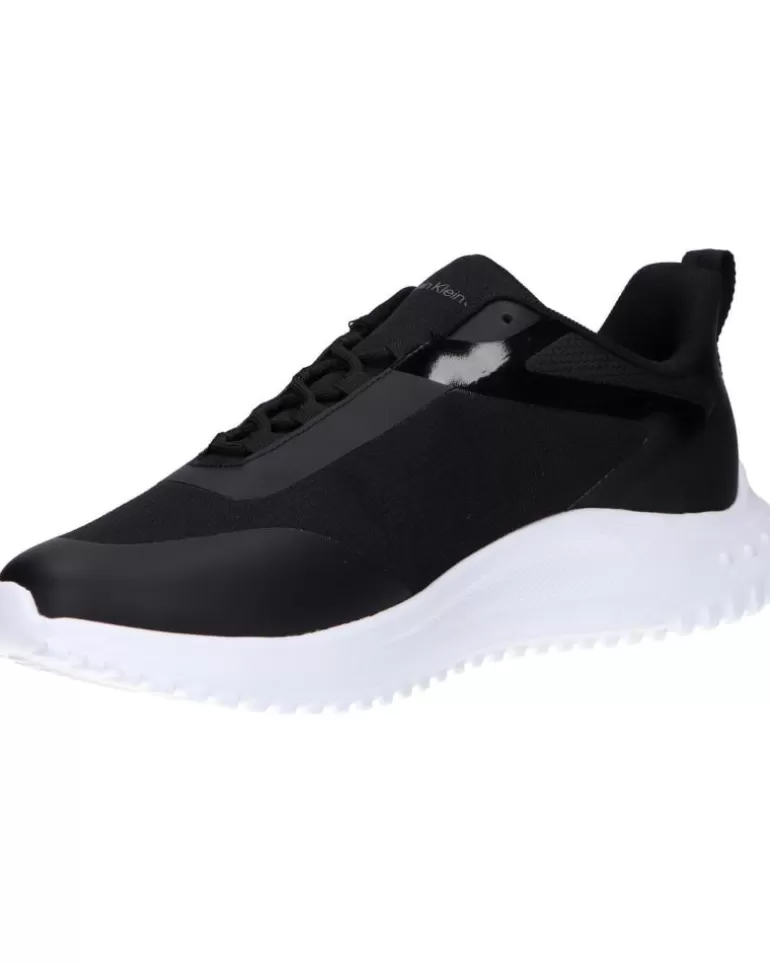 CALVIN KLEIN Zapatillas Deporte De Hombre Ym0Ym00968 Eva Runner Low Lace 0Gm Black-Bright White Cheap