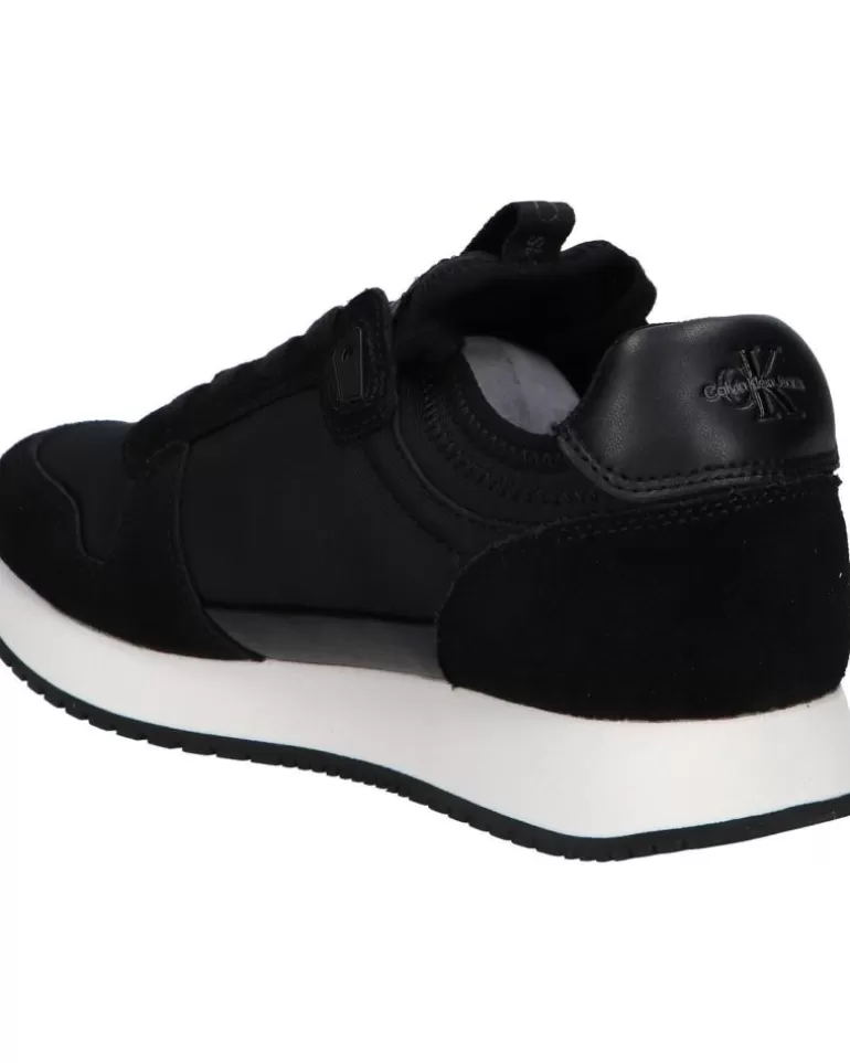 CALVIN KLEIN Zapatillas Deporte De Mujer Yw0Yw00840 Sock Laceup 01H Black Clearance