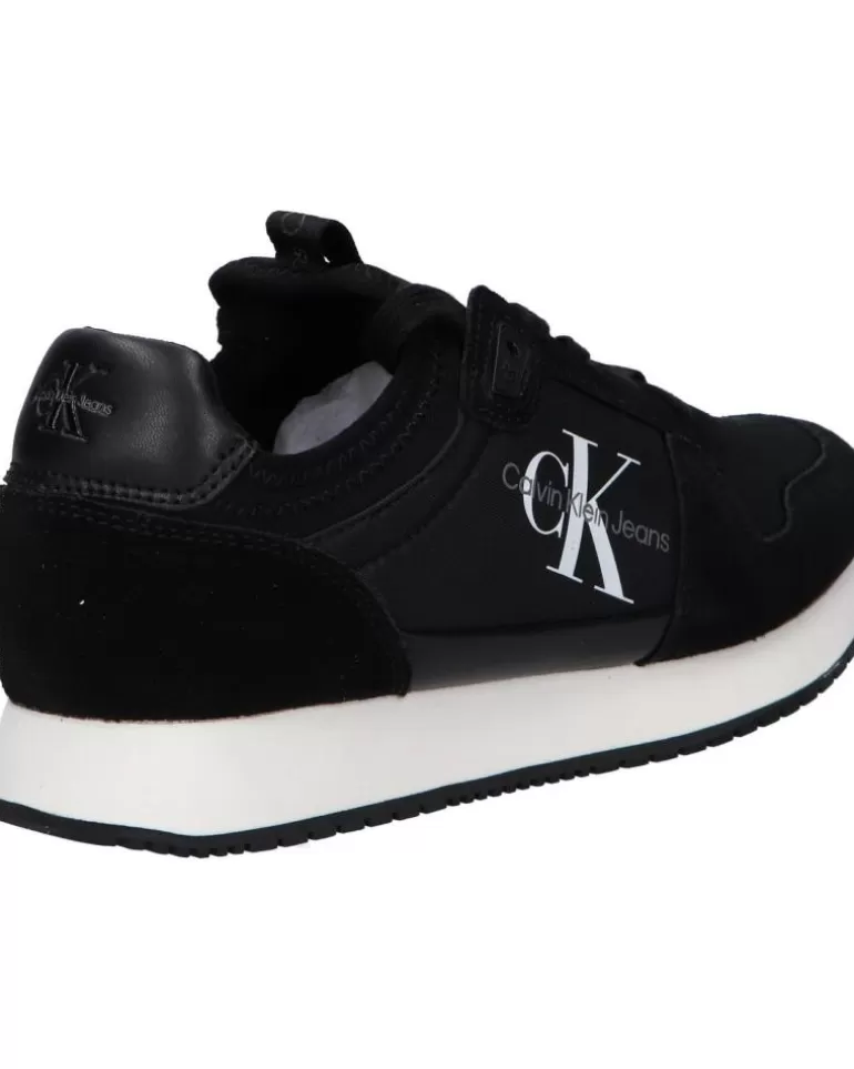 CALVIN KLEIN Zapatillas Deporte De Mujer Yw0Yw00840 Sock Laceup 01H Black Clearance
