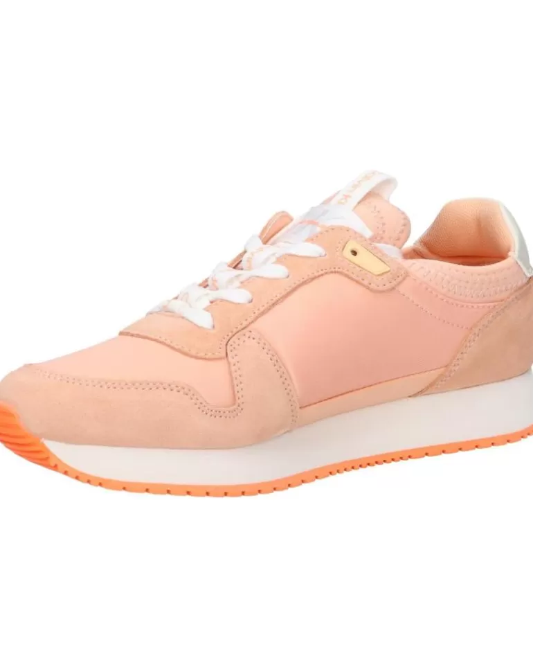 CALVIN KLEIN Zapatillas Deporte De Mujer Yw0Yw00840 Sock Laceup 0Jl Apricot Ice-Bright White Clearance