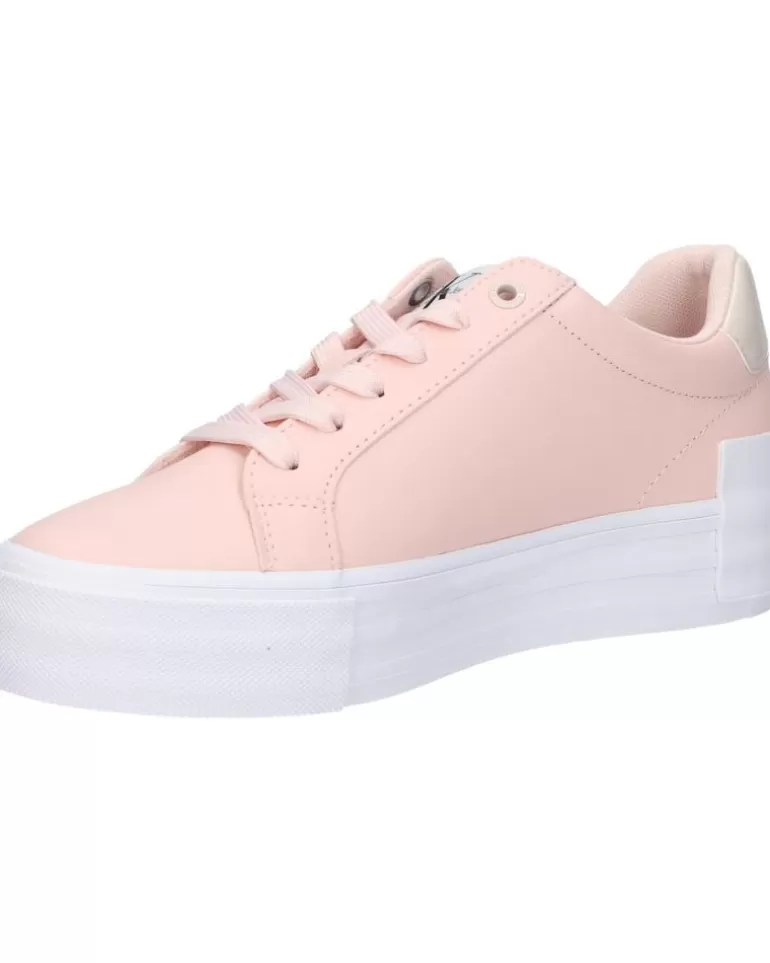 CALVIN KLEIN Zapatillas Deporte De Mujer Yw0Yw01294 Bold Vulc Flatf 0J2 Peach Blush-Eggshell Store