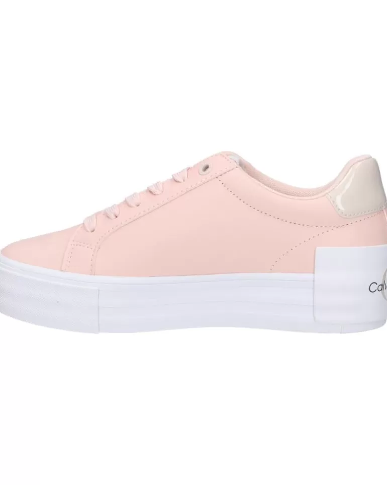 CALVIN KLEIN Zapatillas Deporte De Mujer Yw0Yw01294 Bold Vulc Flatf 0J2 Peach Blush-Eggshell Store