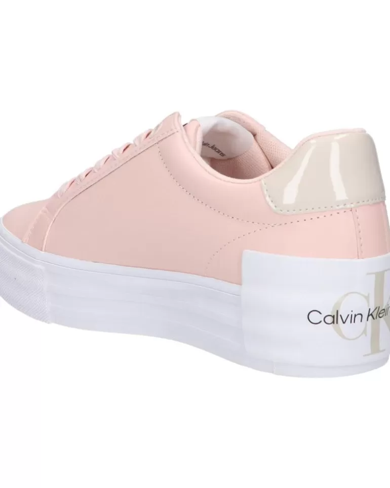 CALVIN KLEIN Zapatillas Deporte De Mujer Yw0Yw01294 Bold Vulc Flatf 0J2 Peach Blush-Eggshell Store