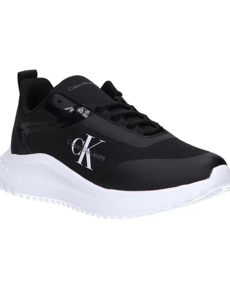 CALVIN KLEIN Zapatillas Deporte De Mujer Yw0Yw01442 Eva Runner Low 0Gm Black-Bright White Hot