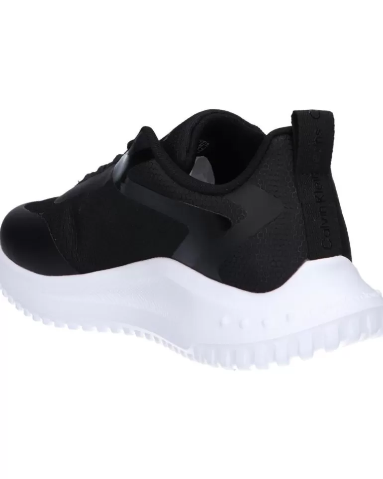 CALVIN KLEIN Zapatillas Deporte De Mujer Yw0Yw01442 Eva Runner Low 0Gm Black-Bright White Hot