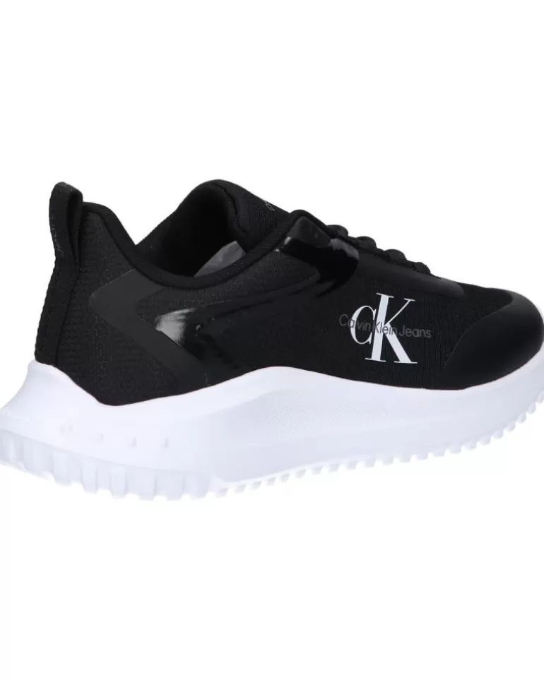 CALVIN KLEIN Zapatillas Deporte De Mujer Yw0Yw01442 Eva Runner Low 0Gm Black-Bright White Hot