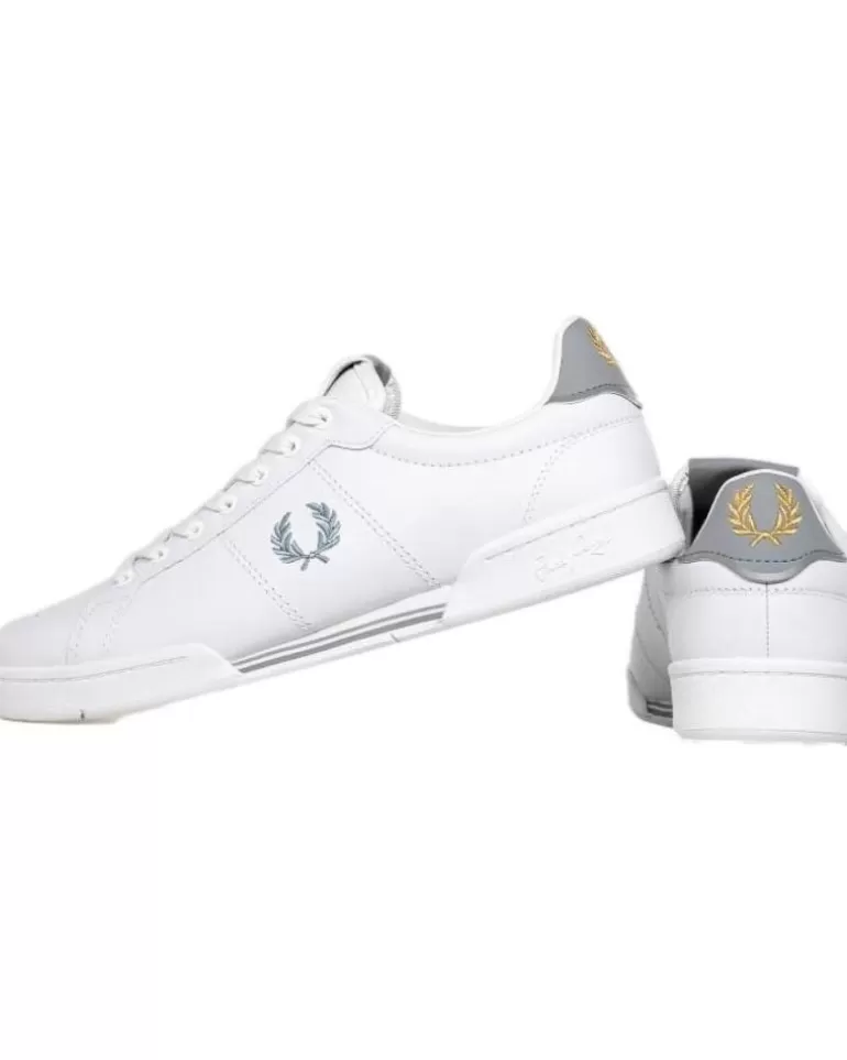 FRED PERRY Zapatillas Deporte De Hombre Zapatillas Hombre B722 Leather B4294 Blanco Sale