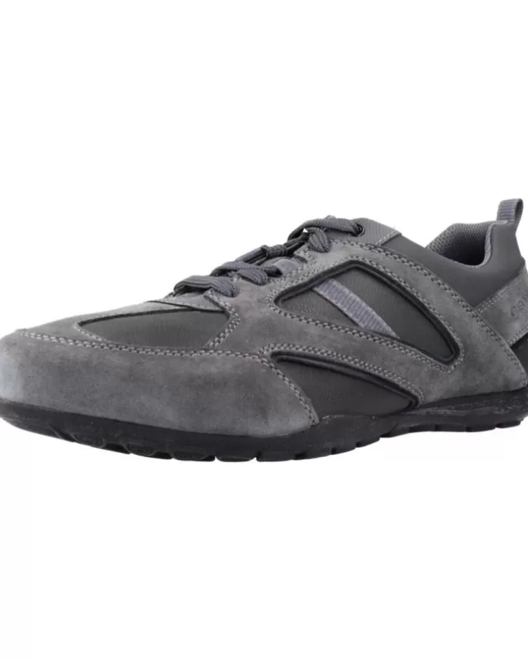 GEOX Zapatillas Deporte De Hombre U023Fb 022Me U Ravex C9004 Anthracite New
