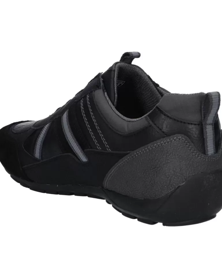 GEOX Zapatillas Deporte De Hombre U043Fb 0Ptek U Ravex C0005 Black-Dk Grey Discount