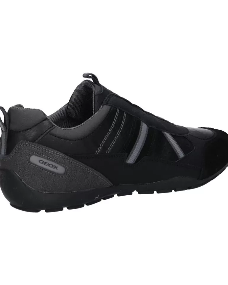 GEOX Zapatillas Deporte De Hombre U043Fb 0Ptek U Ravex C0005 Black-Dk Grey Discount