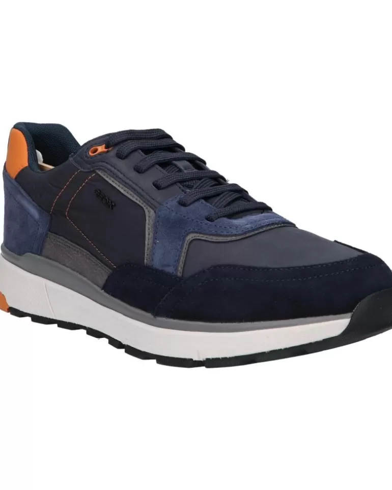 GEOX Zapatillas Deporte De Hombre U16Dqa 022Fu U Dolomia C0659 Navy-Orange Clearance