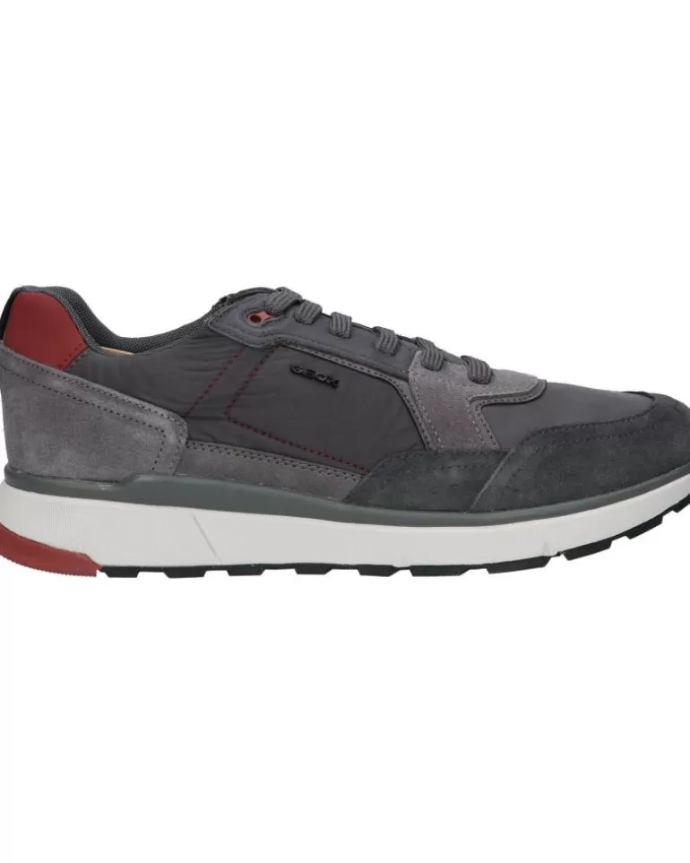 GEOX Zapatillas Deporte De Hombre U16Dqa 022Fu U Dolomia C9A7M Anthracite-Dk Red Best