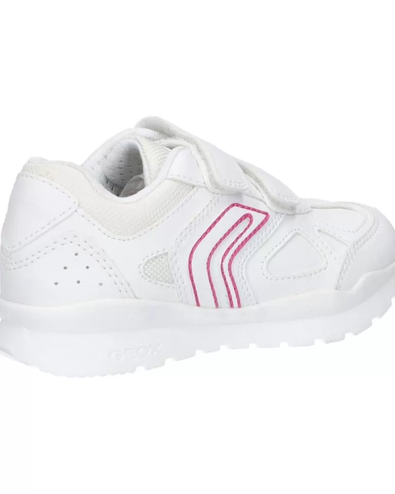 GEOX Zapatillas Deporte De Niña J048Cc 000Bu J Pavel Girl C0563 White-Fuchsia Fashion