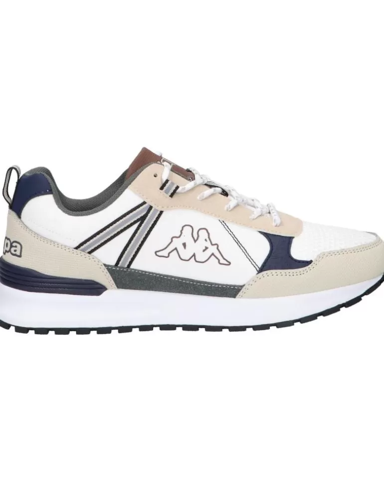 KAPPA Zapatillas Deporte De Hombre 331C8Fw Antor A8F White-Beige Grey-Blue Marine New