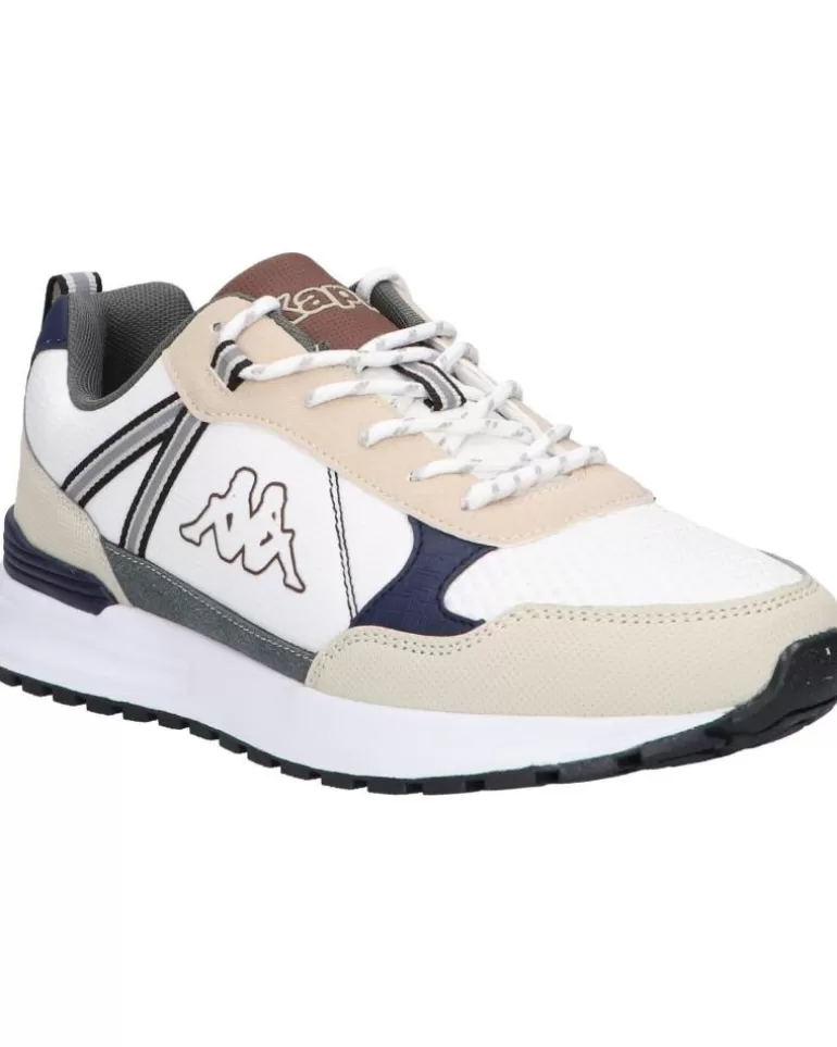 KAPPA Zapatillas Deporte De Hombre 331C8Fw Antor A8F White-Beige Grey-Blue Marine New