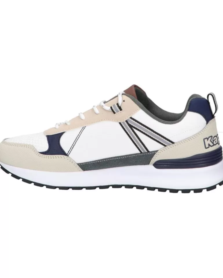KAPPA Zapatillas Deporte De Hombre 331C8Fw Antor A8F White-Beige Grey-Blue Marine New