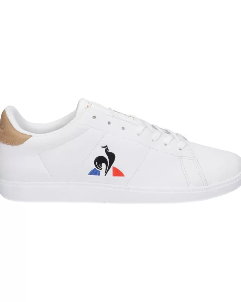 LE COQ SPORTIF Zapatillas Deporte De Hombre 2320371 Courtset Optical White-Tan New