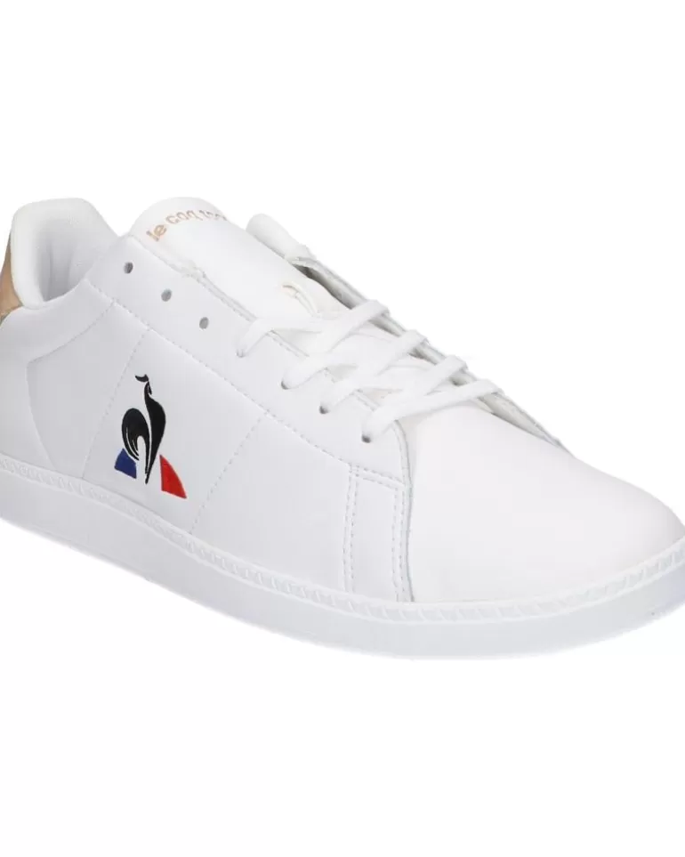 LE COQ SPORTIF Zapatillas Deporte De Hombre 2320371 Courtset Optical White-Tan New