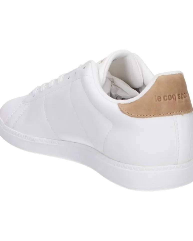 LE COQ SPORTIF Zapatillas Deporte De Hombre 2320371 Courtset Optical White-Tan New
