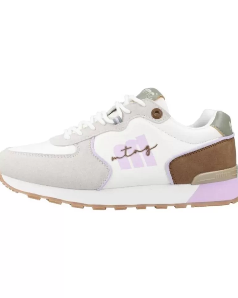 MTNG Zapatillas Deporte De Mujer Sneakers Mustang 60080 Blanco-Verde Cheap