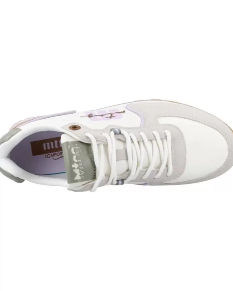 MTNG Zapatillas Deporte De Mujer Sneakers Mustang 60080 Blanco-Verde Cheap