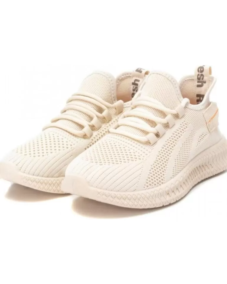 REFRESH Zapatillas Deporte De Mujer Deportiva Textil Con Plantilla Memory Foam Beige Discount