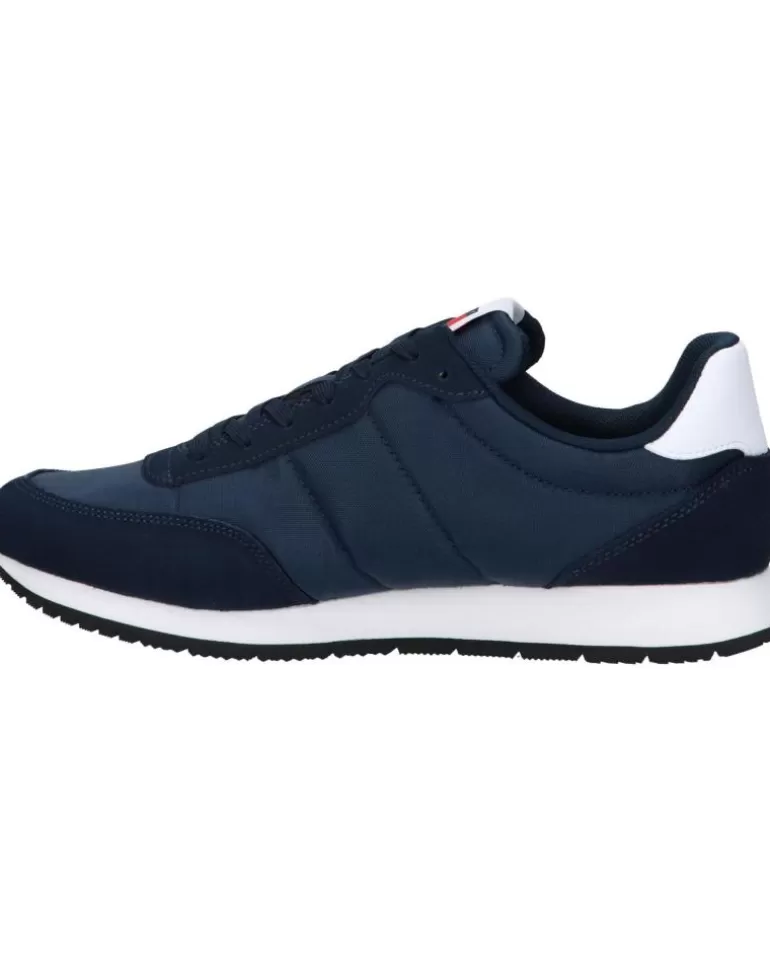 TOMMY HILFIGER Zapatillas Deporte De Hombre Em0Em01351 Runner Casual Ess C1G Dark Night Navy New