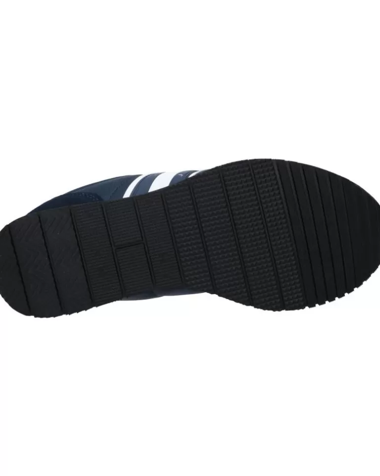 TOMMY HILFIGER Zapatillas Deporte De Hombre Em0Em01351 Runner Casual Ess C1G Dark Night Navy New